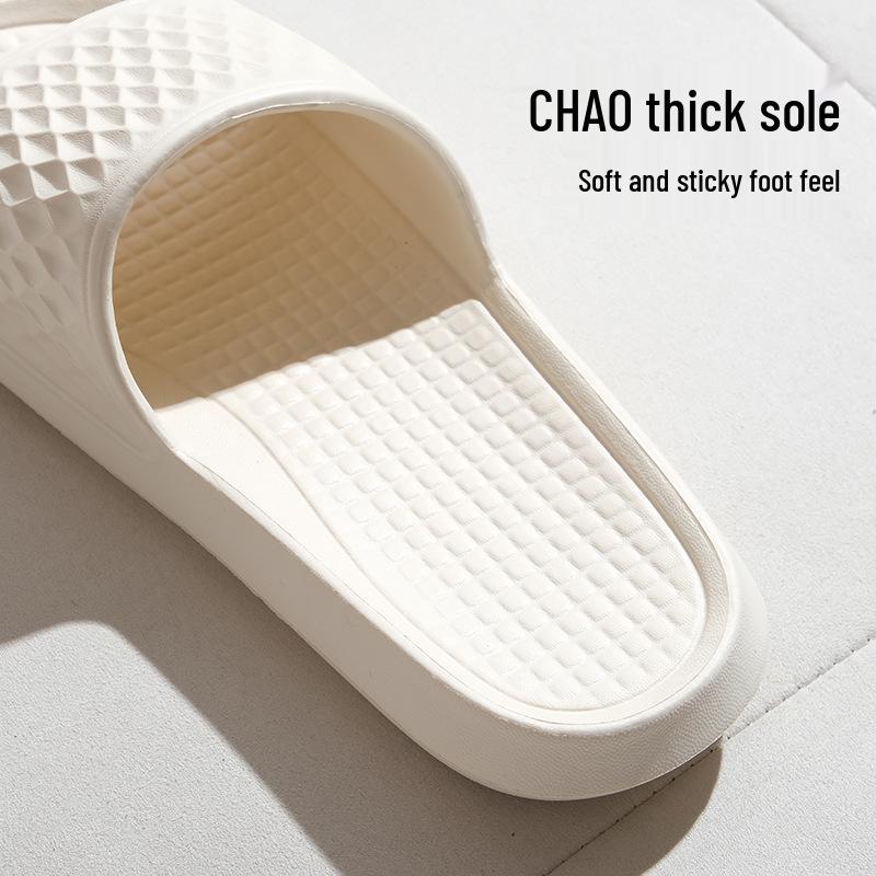 Couple's EVA Slippers - Soft Arch Support, Odor-Resistant, Non-Slip, Simple Solid Color for Home & Dormitory Use