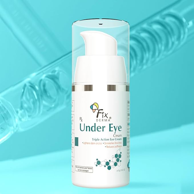 Fixderma Under eye cream 15 gm | For Dark circles, Controls puffiness, Diminishes under eye ageing, Prevents fine lines, Sooths under eye