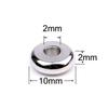 XHN 50PCS 304 Stainless Steel Flat Round Beads 4 5 6 8 10 mm Disc Loose Spacer Beads For Jewelry Making DIY Bracelet