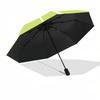 1pc Lime Slice Automatic Umbrella - 8-Rib Portable Folding Black Iron Frame for Outdoor, Beach, Travel, Beach Umbrella,119