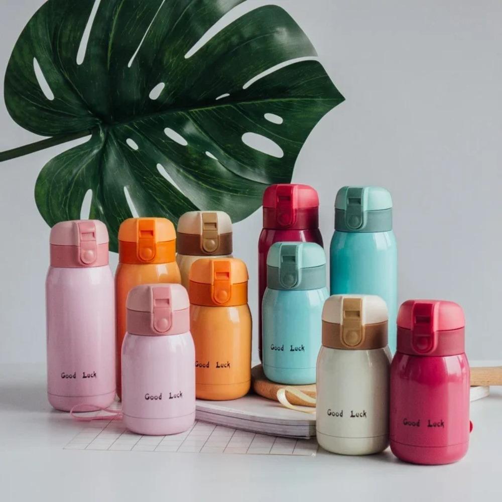 200ml/350ml Insulated Cup 304 Stainless Steel Water Bottle Cute Vacuum Handy Cup  Home Office