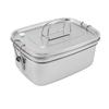 Double Layer Stainless Steel Lunch Box Portable 1.5L Bento Box for Student Office Workers Canteen Picnic Camping