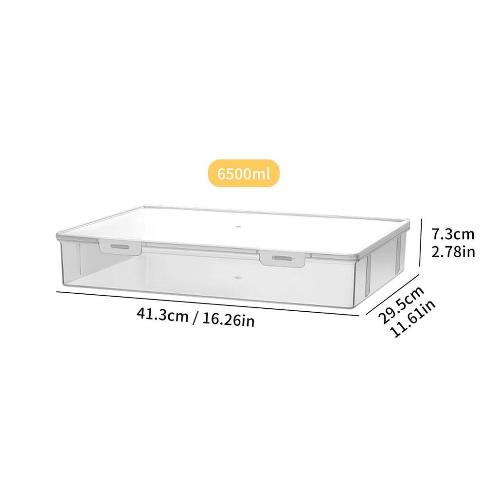 Home Office Supplies Storage Box Multifunctional Desktop Large Capacity A4 Paper Transparent Plastic Organizer Box