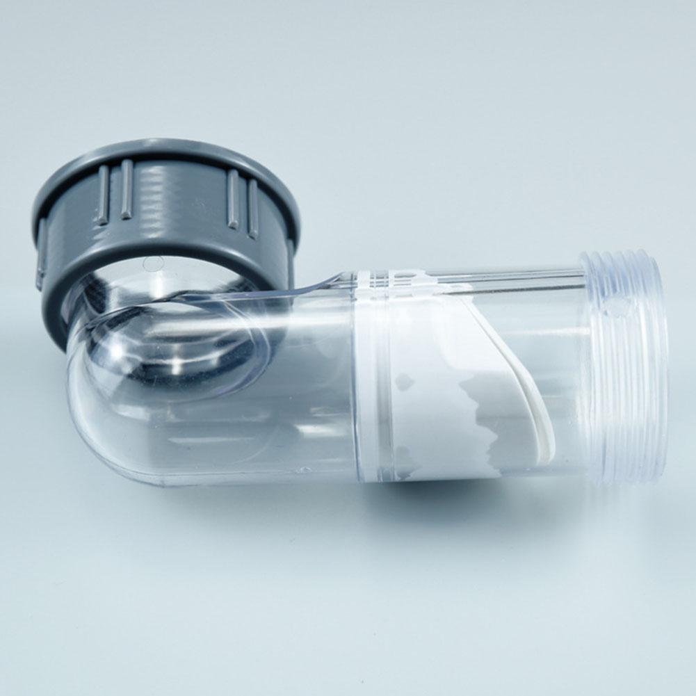 1pc 45mm Kitchen Transparent Deodorizing Elbow Check Valve Lateral Side Drain Pipe Wash Basin Drainage Sink Drain Hose
