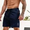 Shorts Esportivos Masculinos de Verão Plus Size em Seda Gelada de Secagem Rápida, Calças de Cinco Pontos Soltas Respiráveis para Fitness, Corrida e Uso Casual