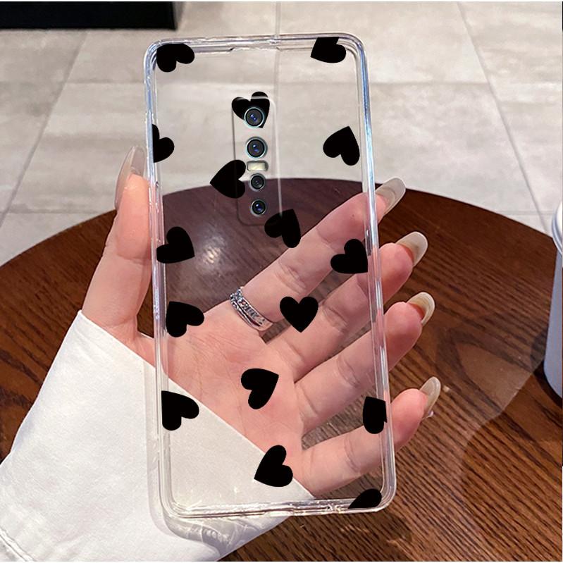 For Vivo V17 Pro Case Clear Luxury Cute Cat Love Heart Rabbit Funny Painted Soft Back Cover For Vivo V17Pro Phone Case 1910 1909