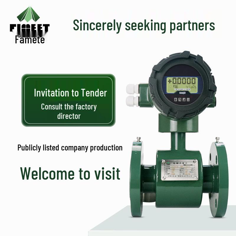 Integrated Electromagnetic Flowmeter for Acid-Base Corrosive Industrial Wastewater and Sludge