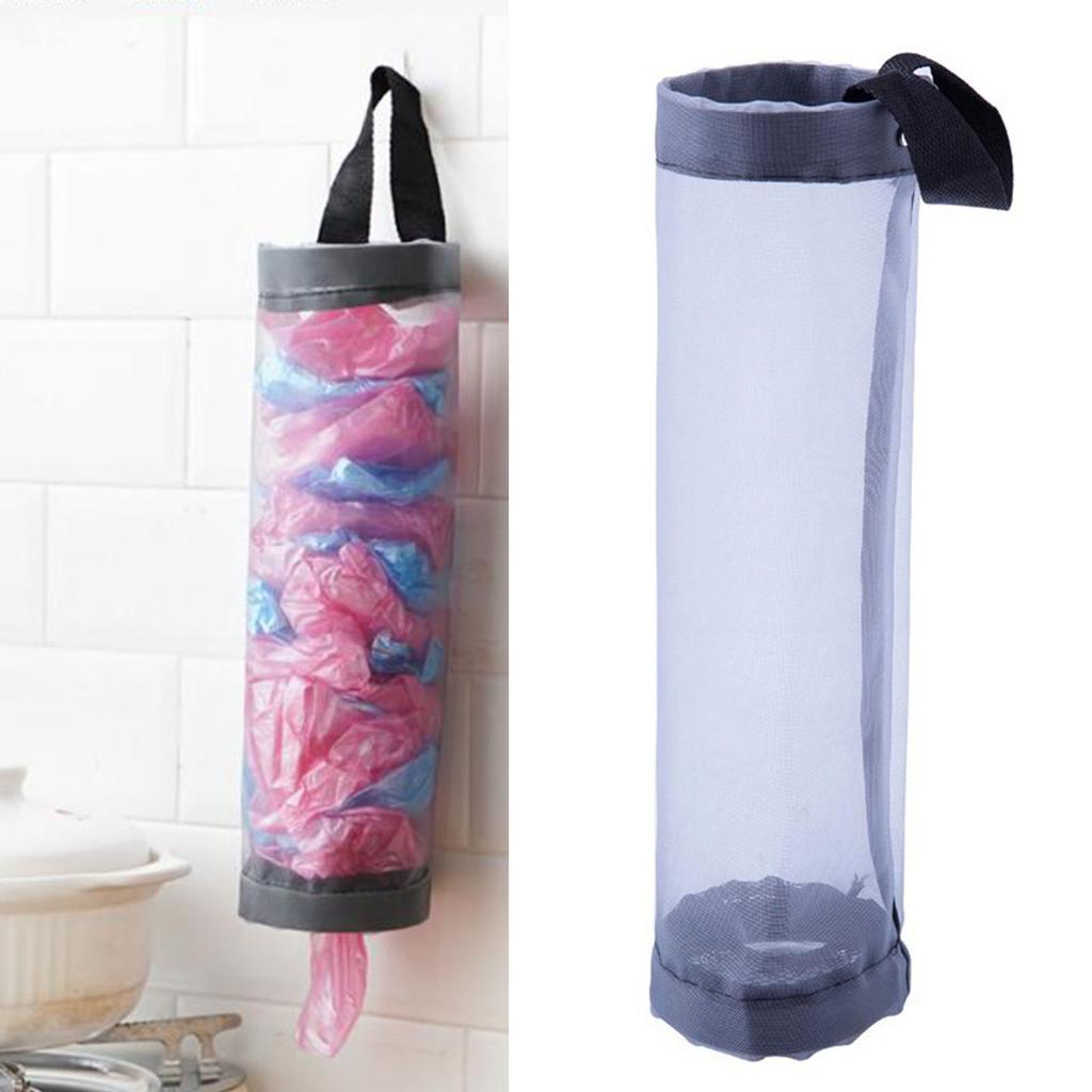 Matkasse   Behållare Väggmonterad Utrymmesbesparande Återanvändbar Plastkassehållare för Hemkök