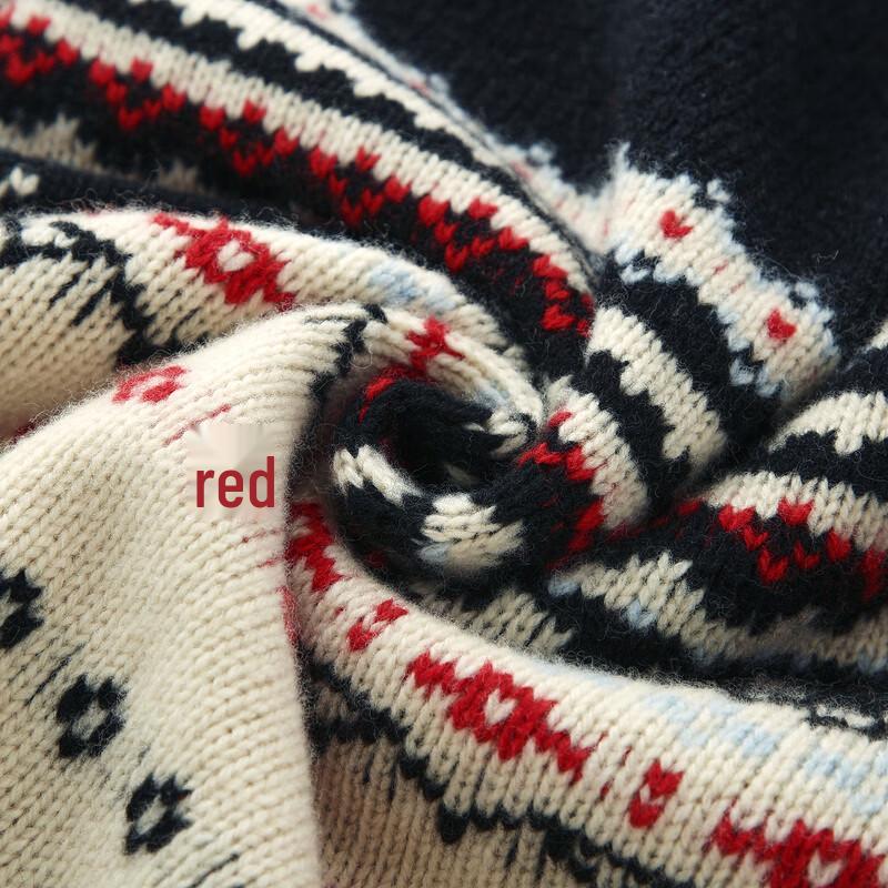 Women's 100% Wool Fair Isle Knitted Sweater