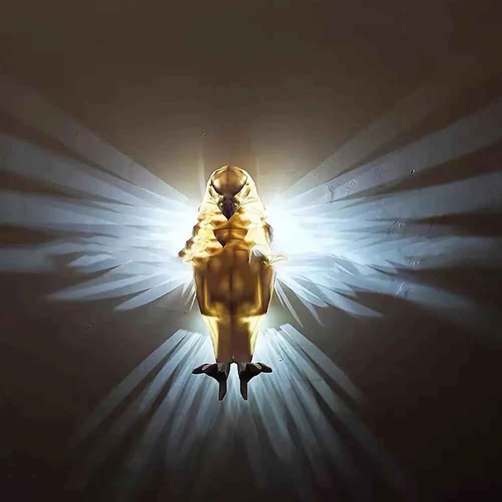 Bird Wall Lamp Owl Eagle Shape Projector Modern Creative Atmosphere Sconce Light 3D Print Body Animal Lighting Lustre