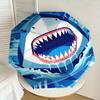 1pc Shark Teeth Water Pattern Umbrella Design Automatic Opening and Closing Umbrella, High-quality Travel Umbrella,  c1128186