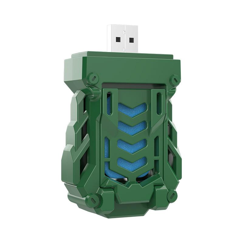 

Portable Usb Rechargeable Mosquito Repellent Outdoor Camping Home Heated Electric Mosquito Repellent Wireless Mosquito Killer 6*4cm зелений