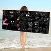 Boykisser Silly cartoon Microfiber Printed Beach Towel Mountain Climbing Yoga Beach Swimming Running Absorbent Soft Towel