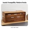 Cable Management Box Wooden Wood Sturdy for Nightstand