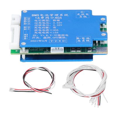 BMS Aluminum Alloy Lithium Battery Management System Protection Board with Balance 40A