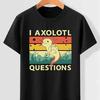 I AXOLOTL QUESTIONGS Children Boy Girl T Shirt 2026 New Summer Short Sleeve T-Shirt Cute Style kidS Casual SPORTS Tops