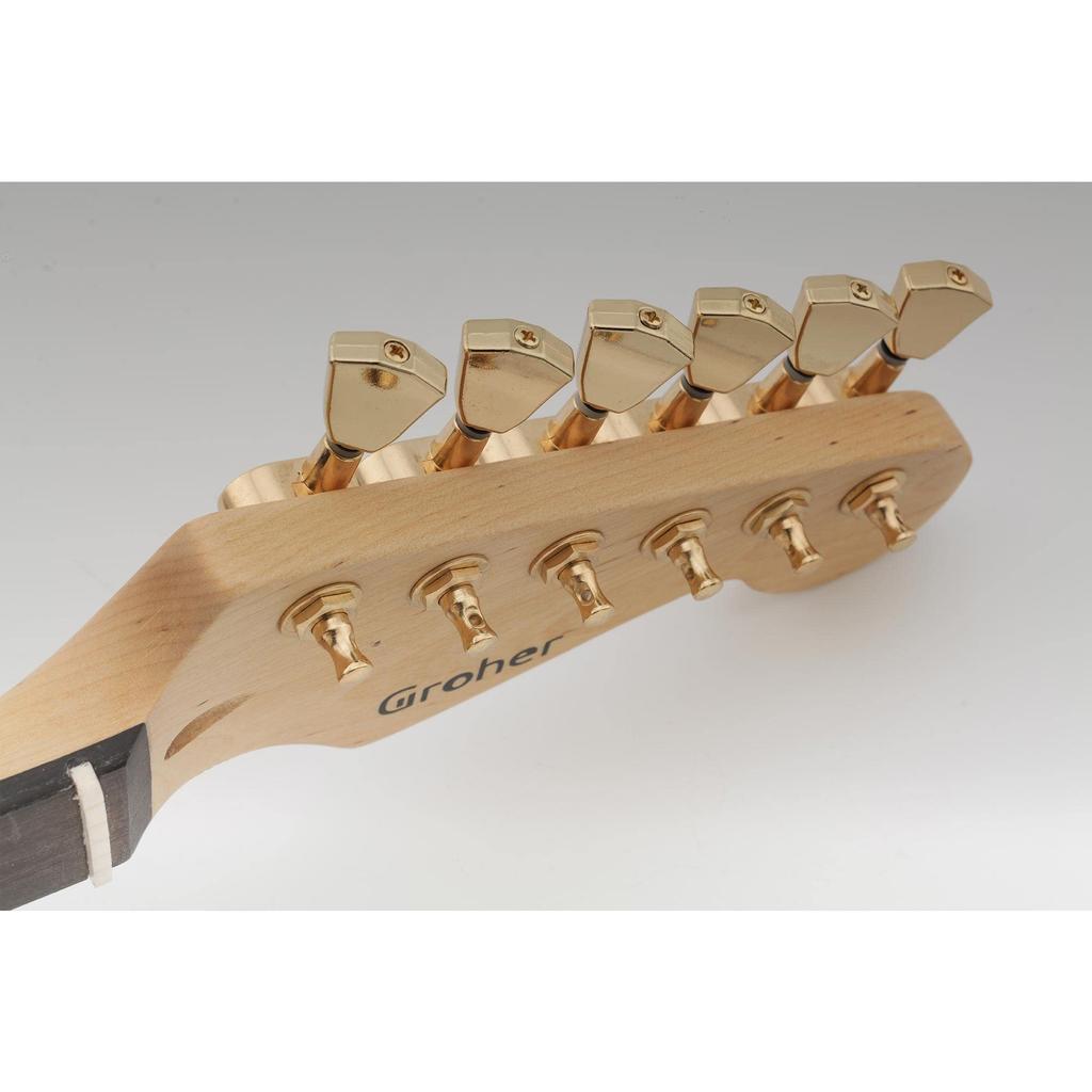 Musiclily Pro 6-Saiten Stratocaster/Telecaster Gitarrenmechaniken mit goldenen Keystone-Knöpfen