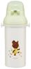 Skater Plastic Water Bottle 480ml One Push Antibacterial Child Friendly Lightweight Antibacterial Treatment Made in Japan Bear School Girls PSB5SANAG