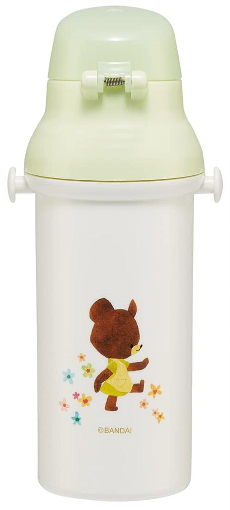 Skater Plastic Water Bottle 480ml One Push Antibacterial Child Friendly Lightweight Antibacterial Treatment Made in Japan Bear School Girls PSB5SANAG