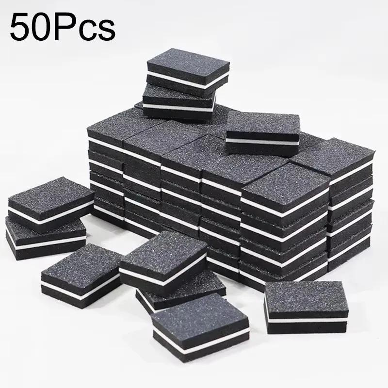 10-100PCS Double-sided Mini Nail File Blocks Colorful Sponge Nail Polish Sanding Buffer Strips Polishing Manicure Nail Art Tools