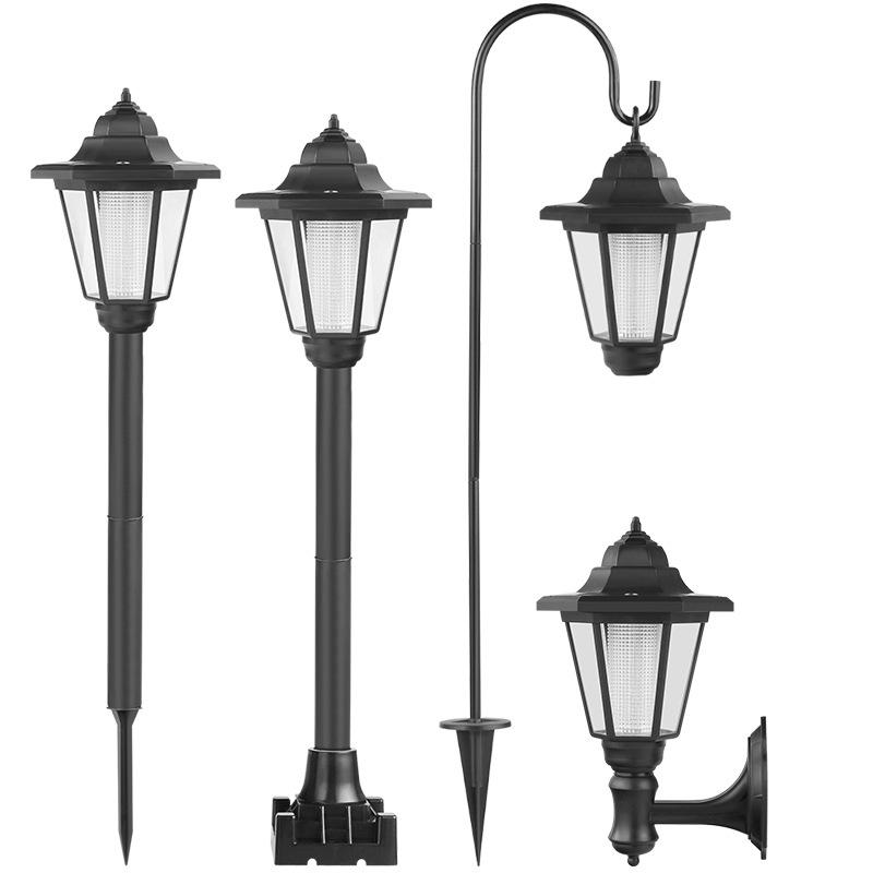 Retro Hexagonal Solar Courtyard Wall & Lawn Light