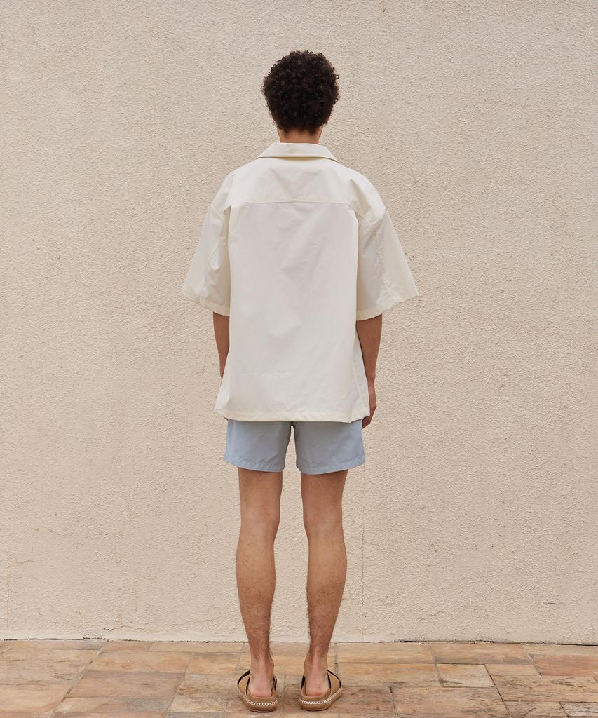 PADO SEOUL Oversized Short Sleeve Shirt Ivory
