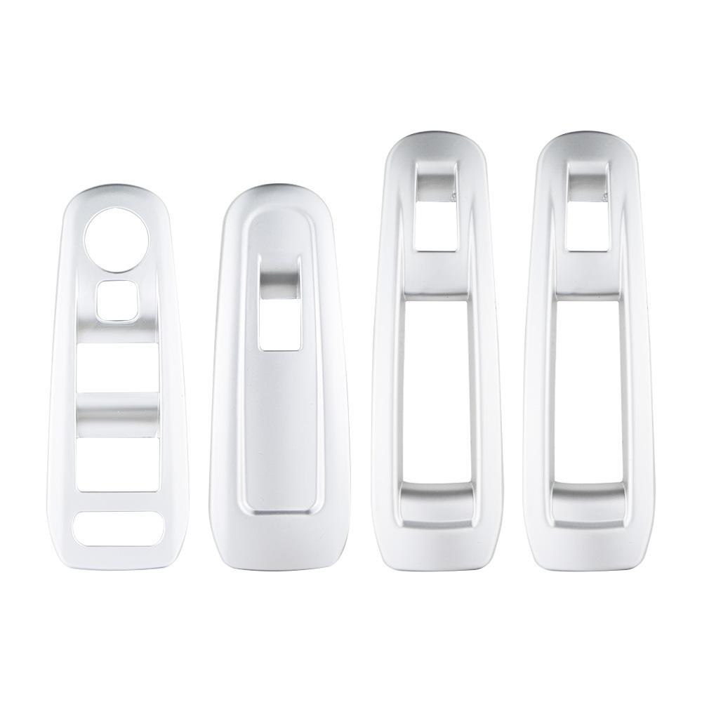 Car Inner Window Lifter Panel Cover Trim Sticker Fit for Peugeot 308 308S 408 2016 2017 2018 2019 Refitting Protection Acc.
