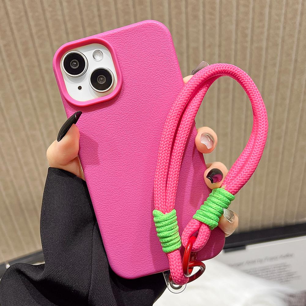 

Кожаный чехол для iPhone 11 13 16 Pro Max iPhone 14 15 Pro Max 12 13 Pro Max 13 Pro 14 Pro Защита от потери и падения мобильного телефона iPhone 16 Pro Max красный