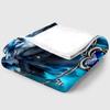 1pc Winged Wolf & Wolf with Glowing Blue Eyes - Northern Lights Night Scene Flannel Blanket - Extra Large Throw for Bed, Sofa, C