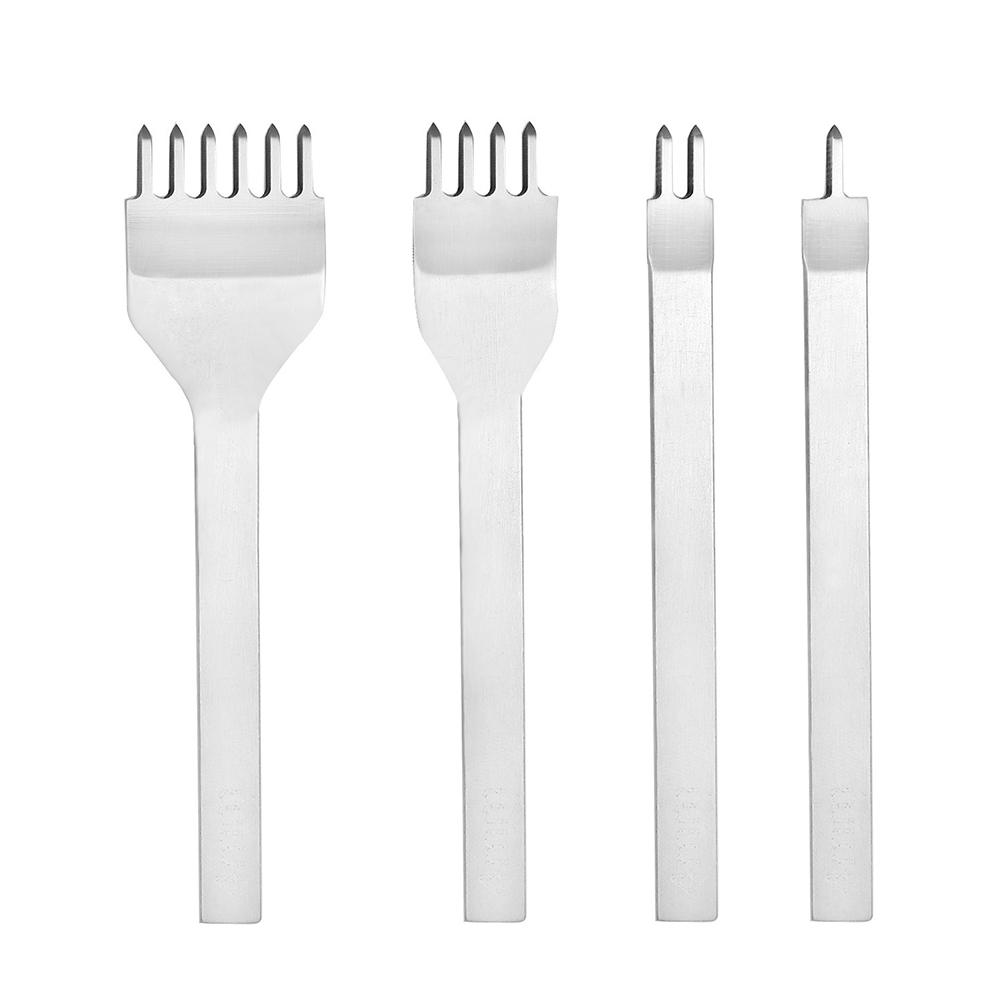 3mm Leather Pricking Iron Diamond Chisel Punch Stitching Tool Kit for DIY Sewing