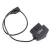 48cm 18.9in OBD Power Adapter Cable with Switch Button ACC Mode Low Voltage Protection for Dash Camera Phone Charging