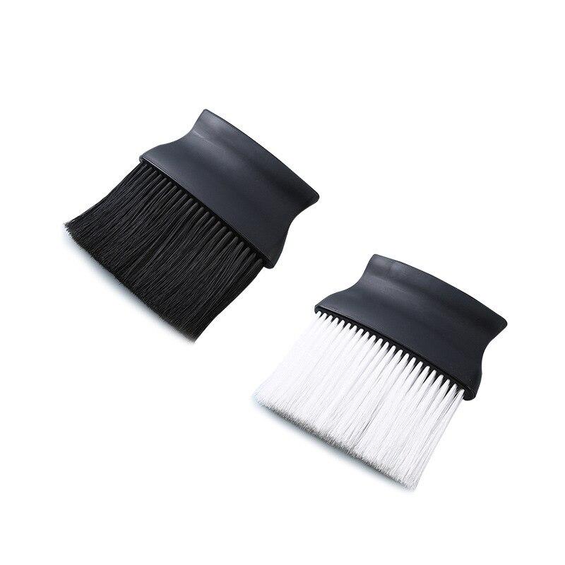Brosses à épousseter noires pour le visage et le cou, brosses de nettoyage pour cheveux et barbe, outil de coiffure professionnel et doux pour salon de coiffure