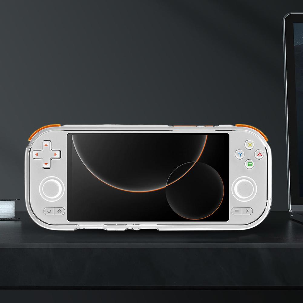 Klare TPU-Schutzhülle Ergonomischer Griff Schutzhülle Anti-Fall-Schutzgehäuse Stoßfest für MANGMI AIR X Spielkonsole