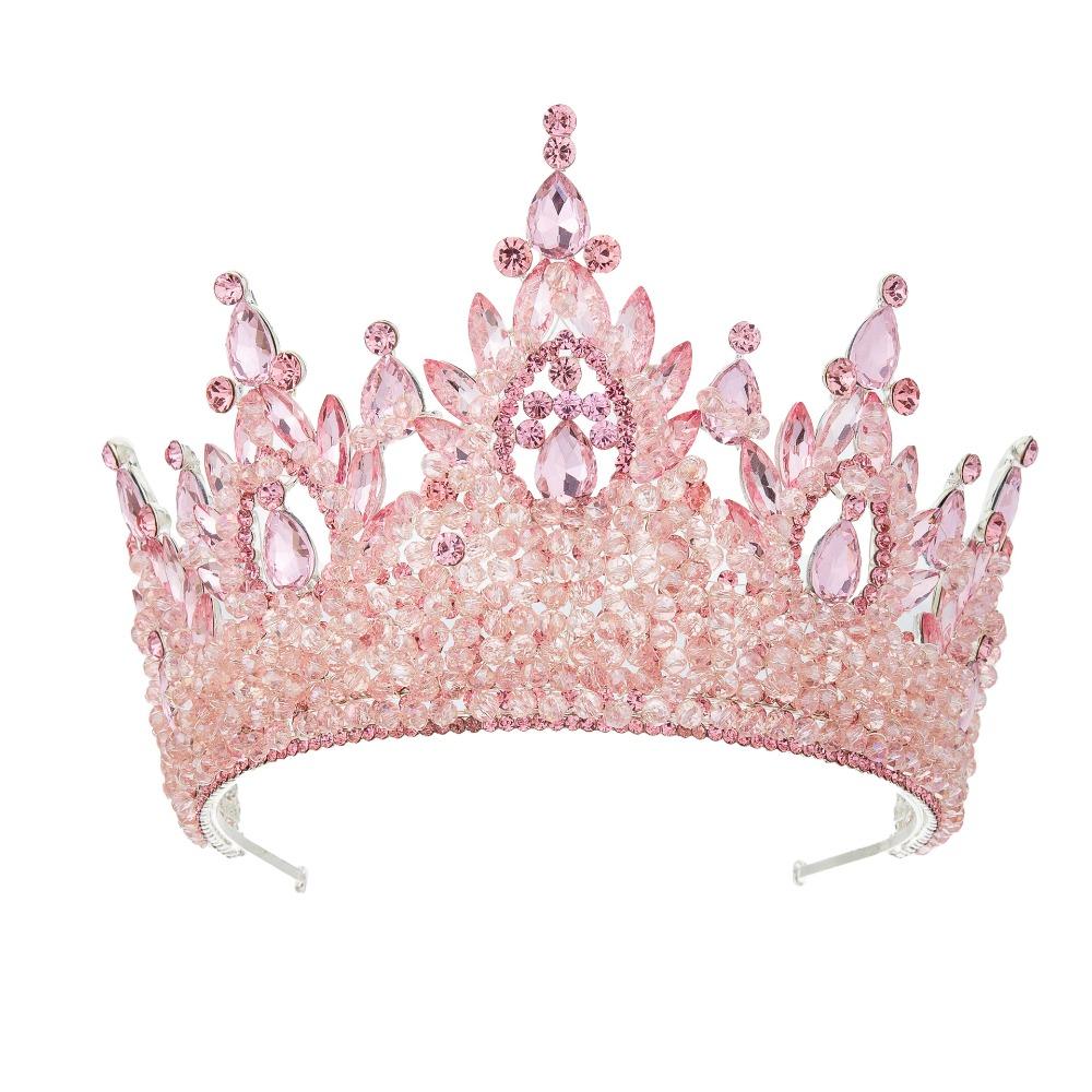 Luxury Oversized Baroque Crown Electroplated Queen