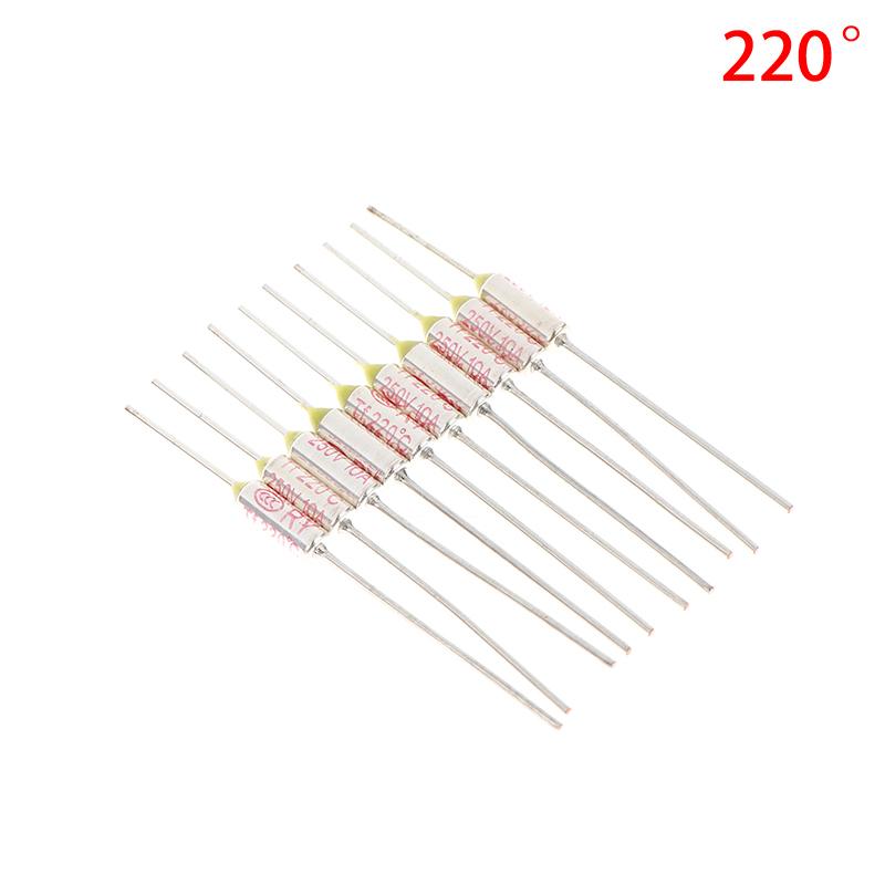 10 Stück Reiskocher Überhitzungssicherung Tf Thermosicherung Ry 10A 15A 250V Temperatur 72C 85C 95 110C 130C 135C 142C 145C 280C 285C 300C