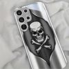 Skull design glass phone case suitable for Samsung Galaxy S26 S25 S24 S23 S22 S20 FE/Ultra/Plus anti fall back cover