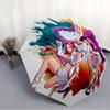 1PC Huntrix, K-POP Print Umbrella, Featuring Automatic Folding, And Shielding. This Sturdy And Durable Umbrella with Eight Ribs Is Convenient for Outd