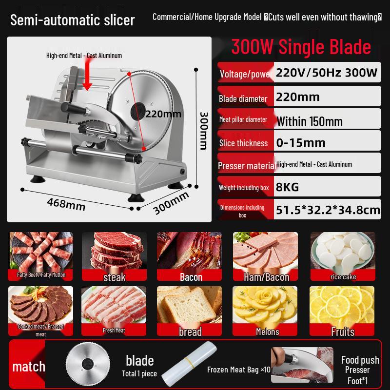 Home Electric Lamb and Beef Slicer – Compact Hot Pot Meat Shaver for Family Use