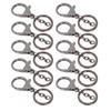 10Pcs Key Chain Plating Non Fading Simple Keychain Bag Buckle Lobster Clasp Hook(Antique Brass )