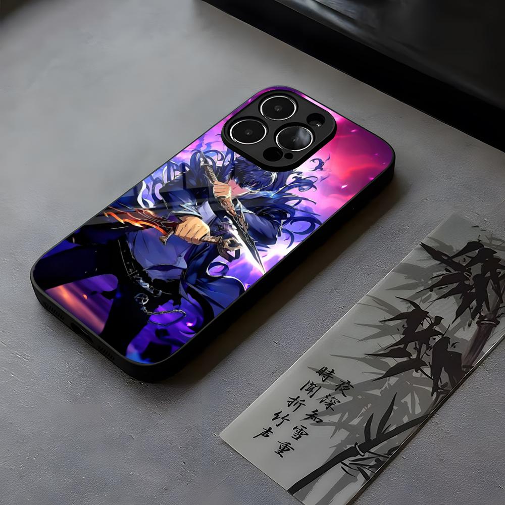 Anime Igris The Leveling Phone Case Tempered Glass For IPhone 17 13 14 16 12 15 11 Pro Max Plus Mini X XR SE2020 Coque