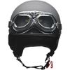 LEAD Motorcycle Helmet Half CR-750 Vintage Matte Black Free Under 57~60cm