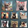 Cartoon Drench Bulldog Pillow Case For 30x30cm45x45cm55x55cm For Home Bedroom Decoration And Protector
