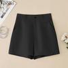 ZANZEA Lässige, einfarbige, lockere Sommershorts für Damen