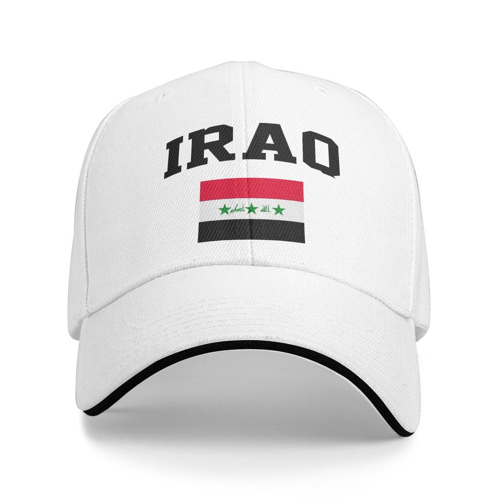 Women Unisex Iraq Flag Iraqi Outdoor Hat Sun Cap Casual Baseball Cap Sunscreen Hats
