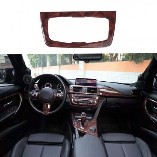2013- For BMW F30 F32 F33 F36 Headlight Switch Control Cover Trim Wood Grain