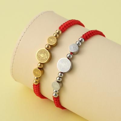 New Red Rope Bracelet Adjustable Bracelet Fashionable Hand Woven Hand Rope Jewelry