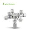 Aquarium Tank CO2 Splitter Regulator Distributor Needle Fine Adjusting Valve for CO2 Regulator with 2 Way Outlets