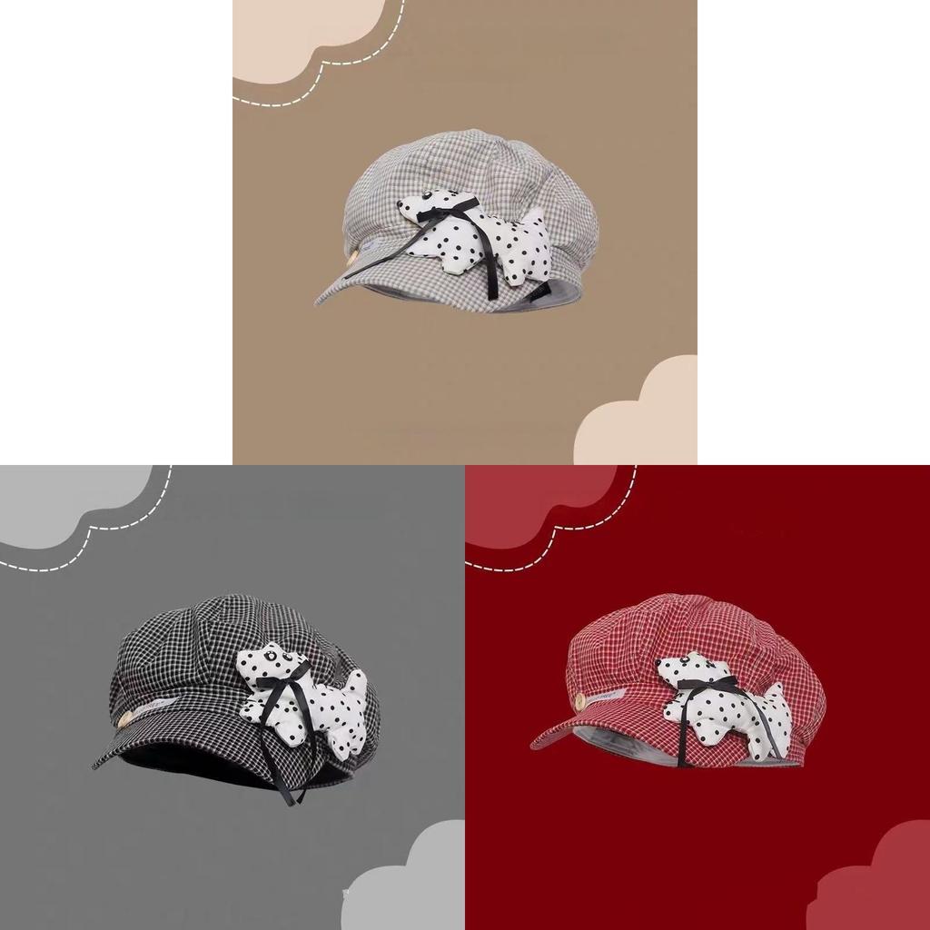 Summer Beret Hat For Women Breathable Polyester Sunshade Cap With Large Head Circumference