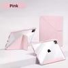 For iPad A19 12th 11th 10th Air 11/13 M2 M3 M4 Pro11/13 Air 4 5 Pro 11/12.9 10.2 7/8/9/10th Acrylic Clear Y-fold Stand Case