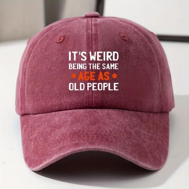 Funny Old People Age Quote Baseball Cap Polyester Adult Casual Snapback Hat Unisex Gift